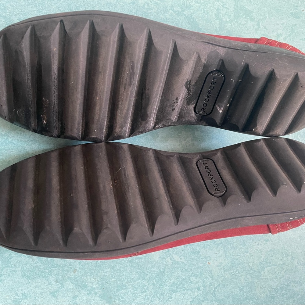 Rockport Cobb Hill Lizzie Burgundy Red Leather Comfort Ballet Flats Shoes Size 6 - Picture 4 of 5
